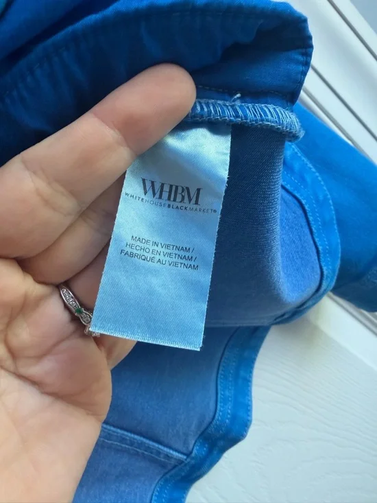 WHBM Women’s Blue Tailored Jean Jacket - Picture 7 of 14